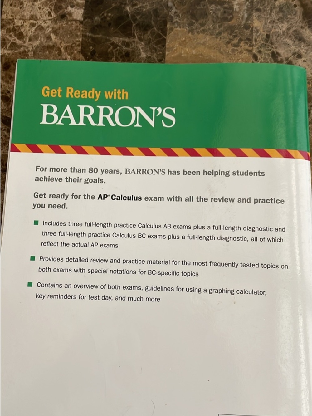 Barron's AP Calculus Test Prep Book - Green/White - Picture 6 of 6